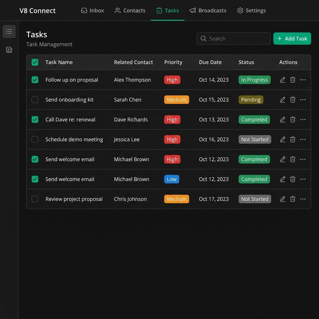 V8 Connect CRM